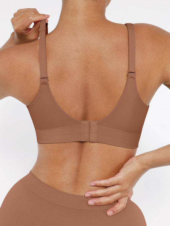 UltraFlex™ – Udoban Grudnjak Bez Žica za Savršenu Potporu i Neprimjetan Izgled — Svijetlo Braon