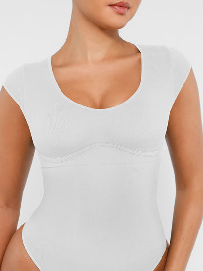 Feelingirl Bodysuit Tummy Control Shapewear Body Shaper Jumpsuit Top Going Out Shirt