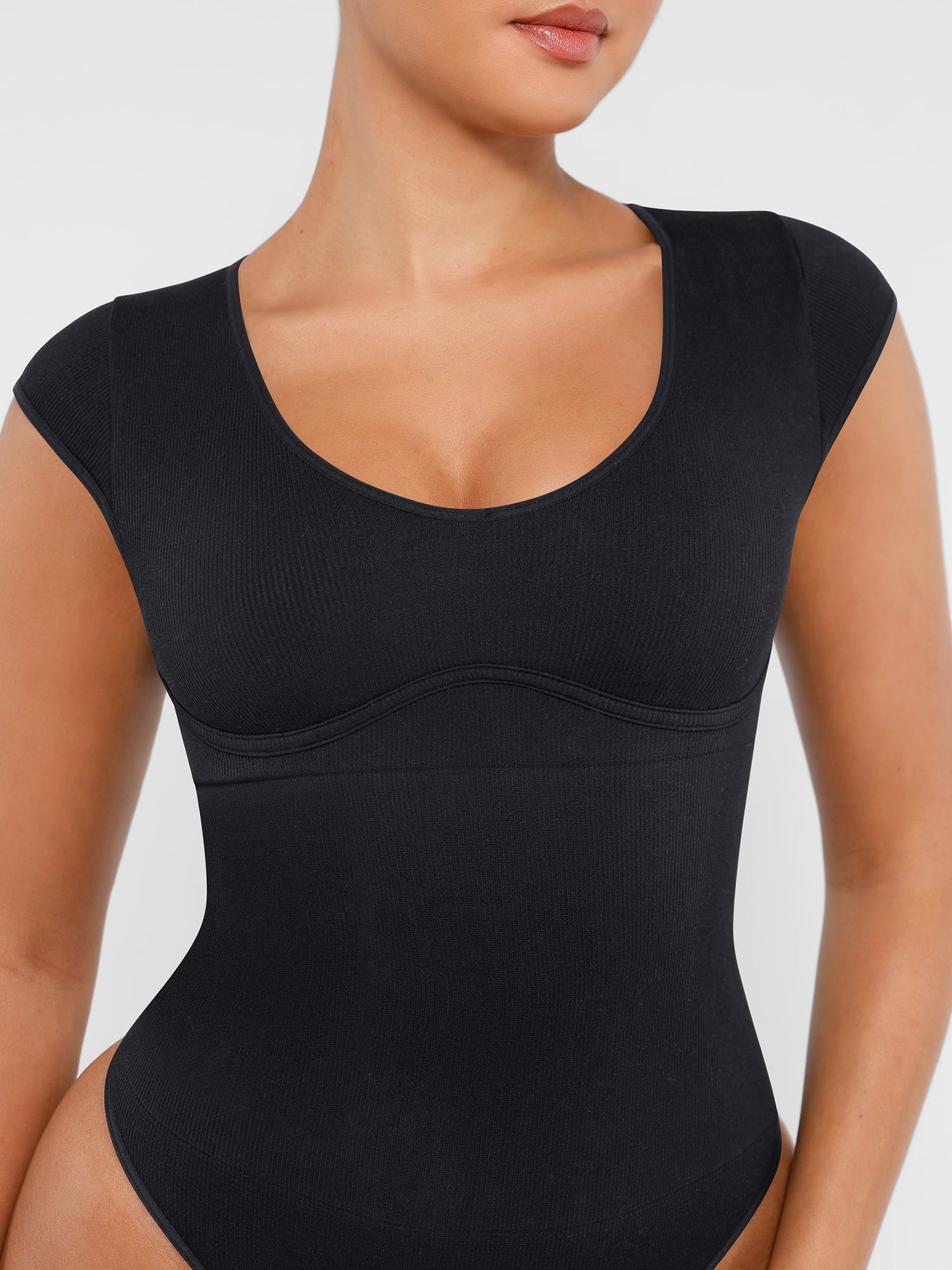 Feelingirl Bodysuit Tummy Control Shapewear Body Shaper Jumpsuit Top Going Out Shirt