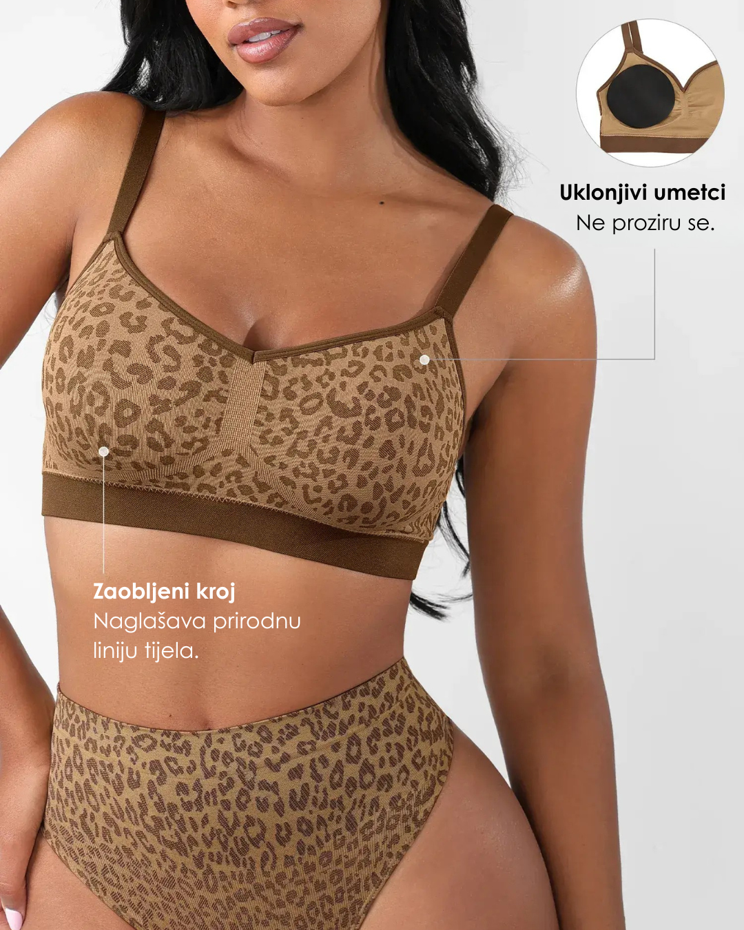 Leopard Seamless Shaping – Grudnjak i Gaćice koje Oblikuju Figuru