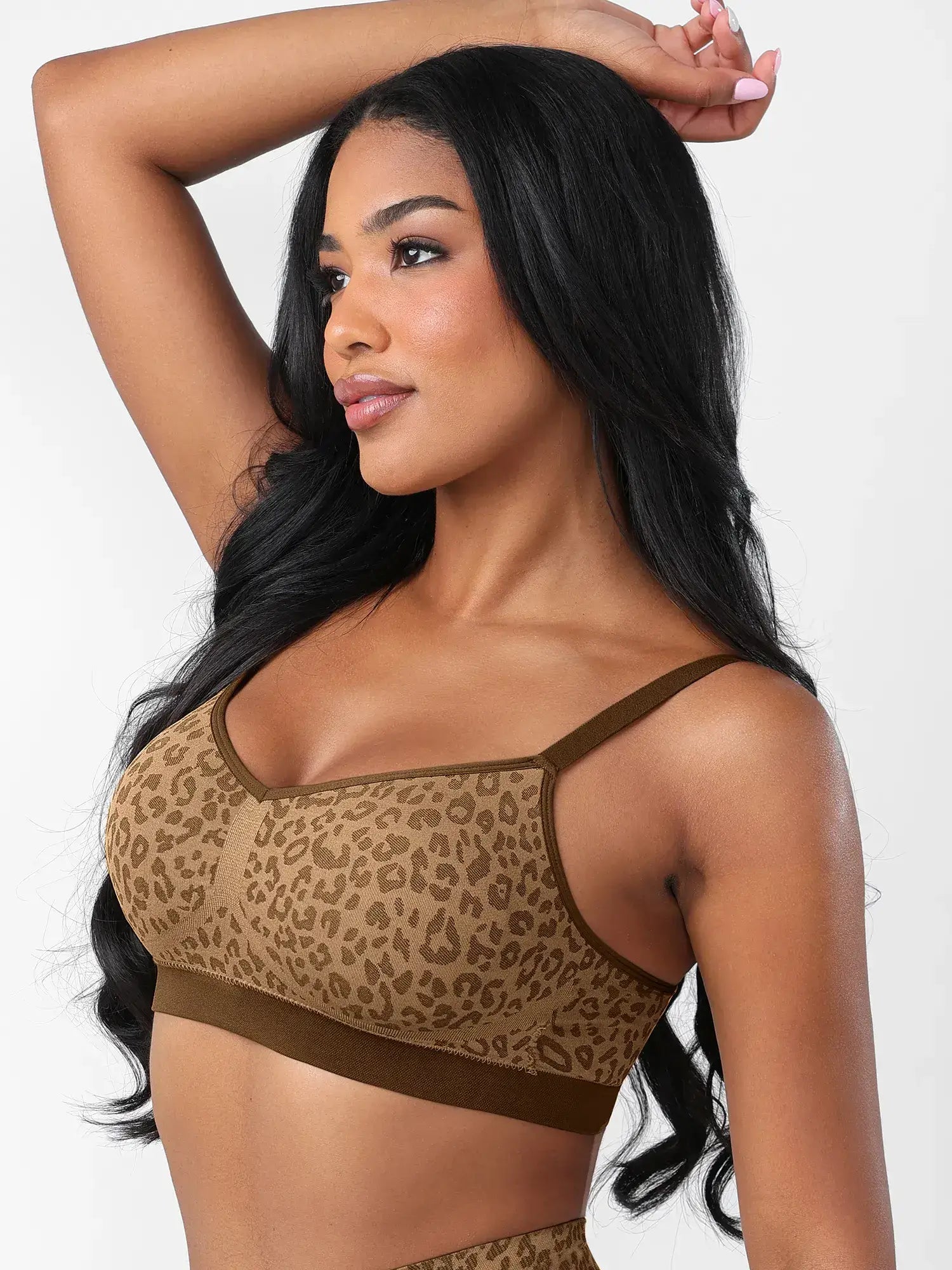 Feelingirl Leopard Print Wireless Bra & Panty