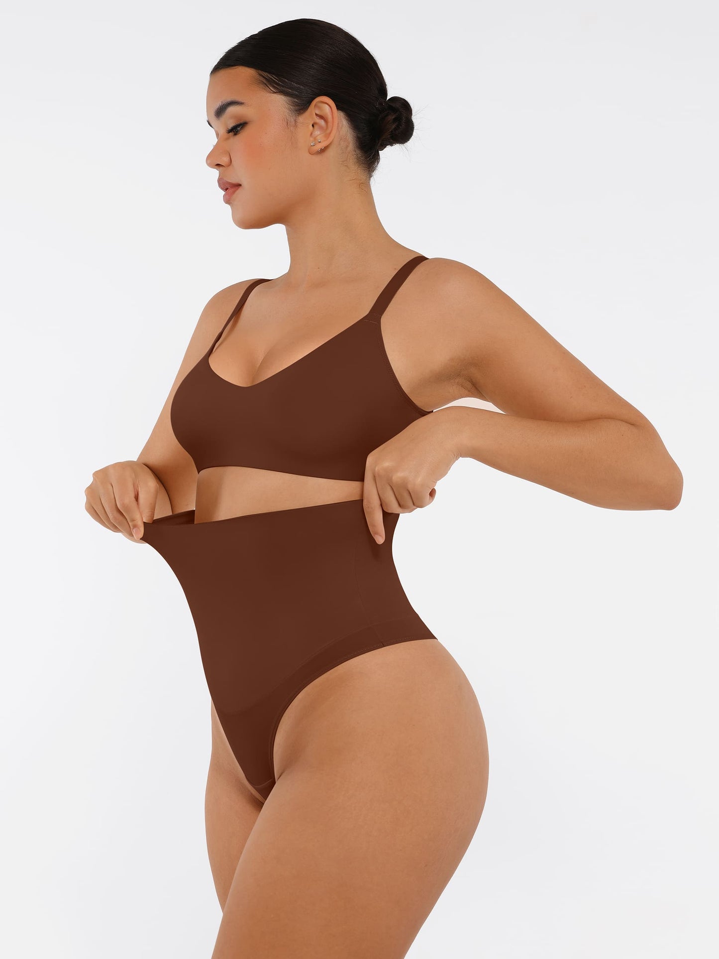 Feelingirl Mid-Waisted Thong Tummy Control Shaper Panties