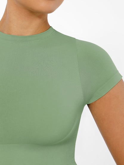 Feelingirl Seamless Ultra-Soft Crew Neck Bodysuit