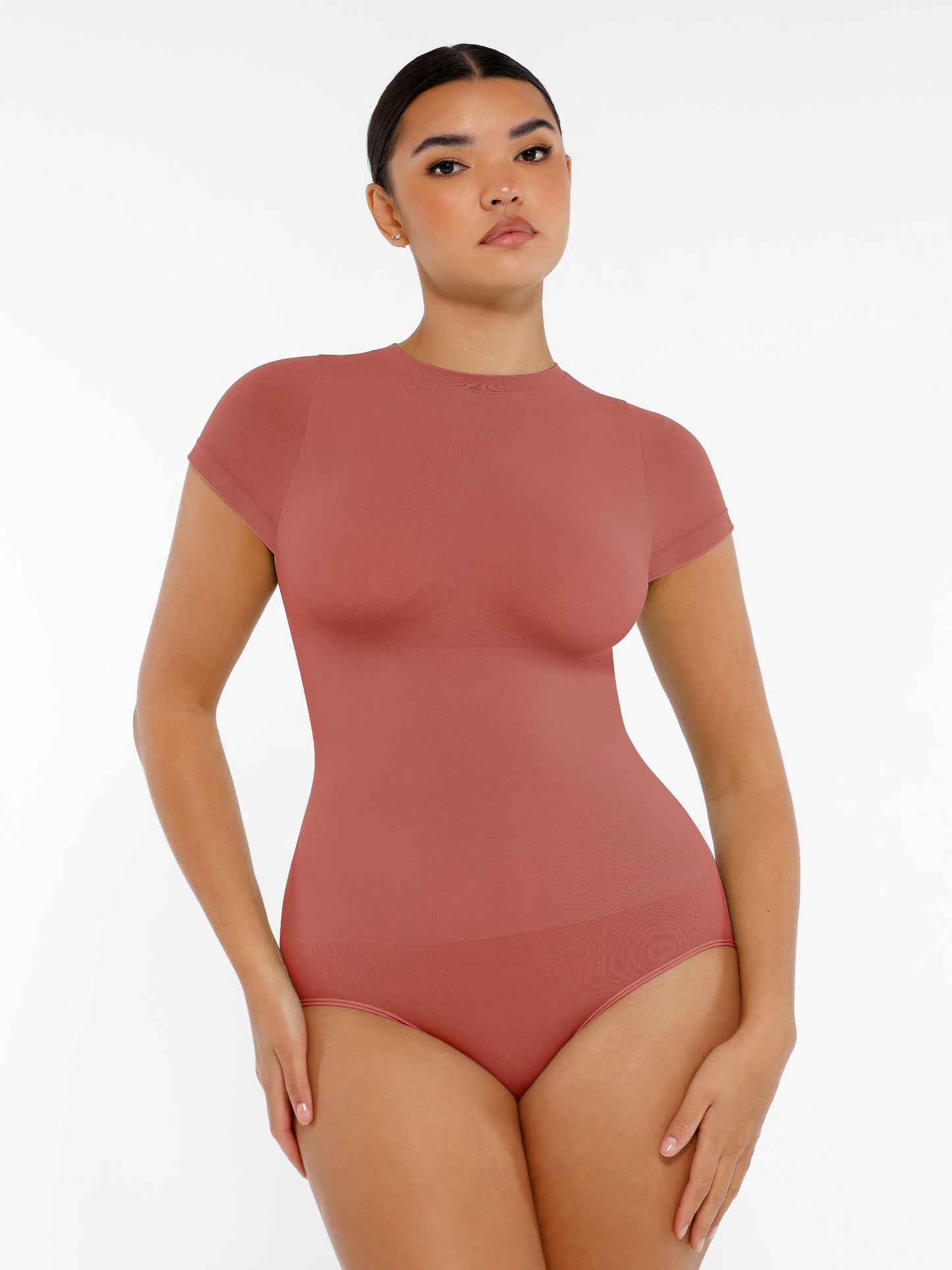 Feelingirl Seamless Ultra-Soft Crew Neck Bodysuit
