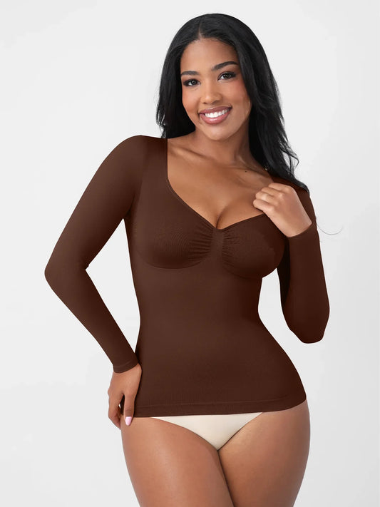Feelingirl Everyday Seamless Long Sleeve Shaper