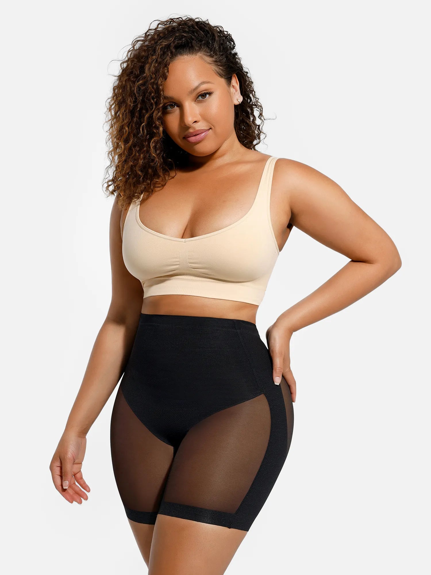 Feelingirl MeshSmooth Slimming Waist Shorts