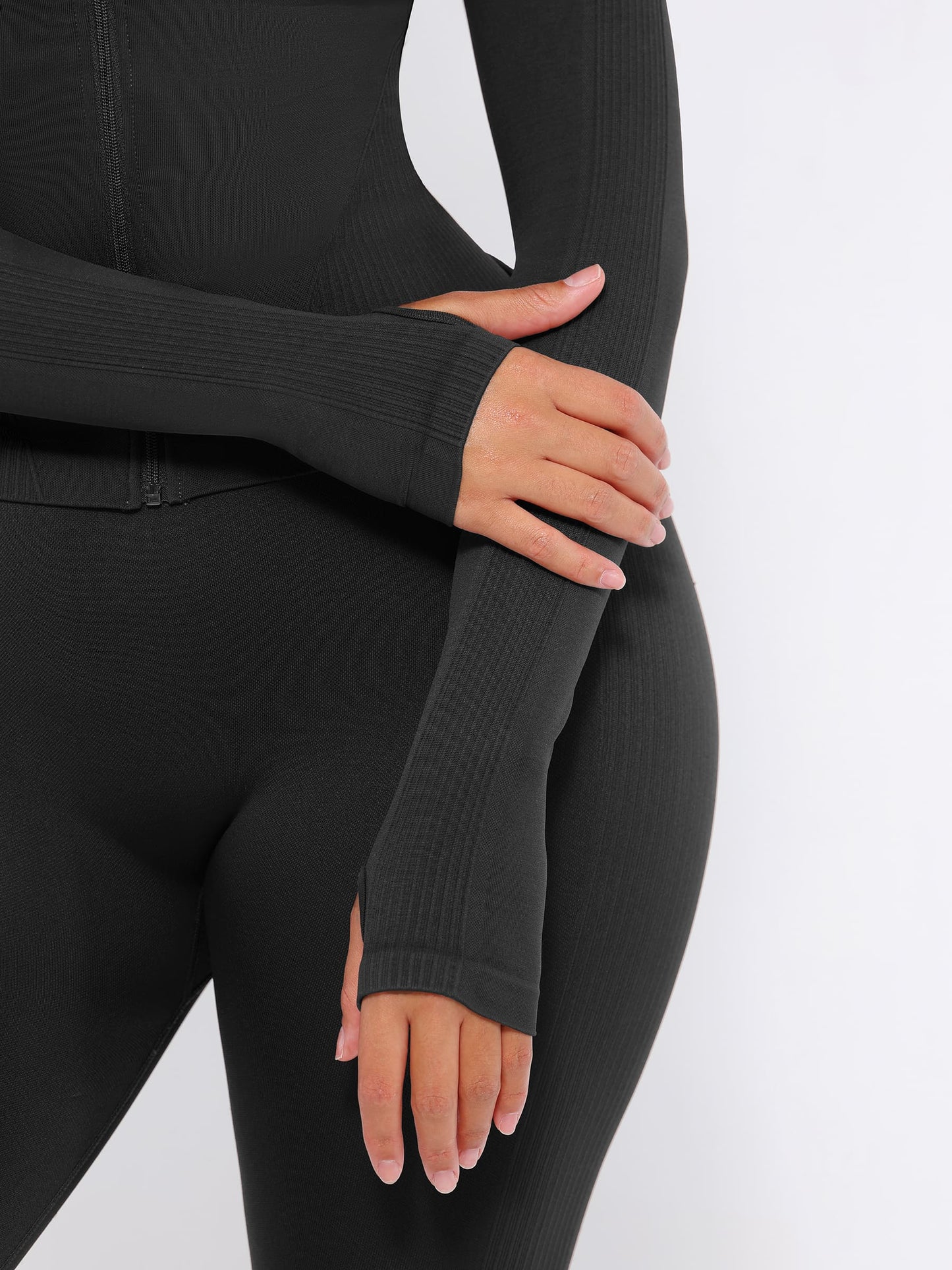 Feelingirl Seamless Long-Sleeve Workout Top