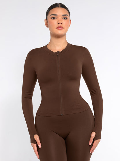 Feelingirl Seamless Long-Sleeve Workout Top