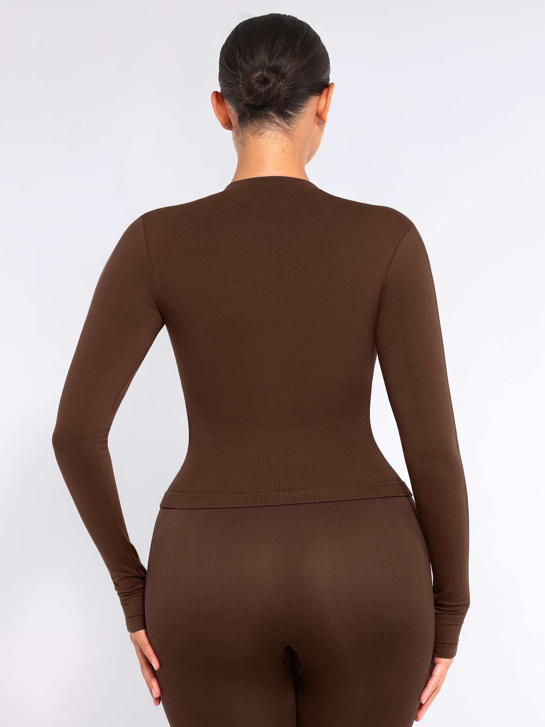 Feelingirl Seamless Long-Sleeve Workout Top