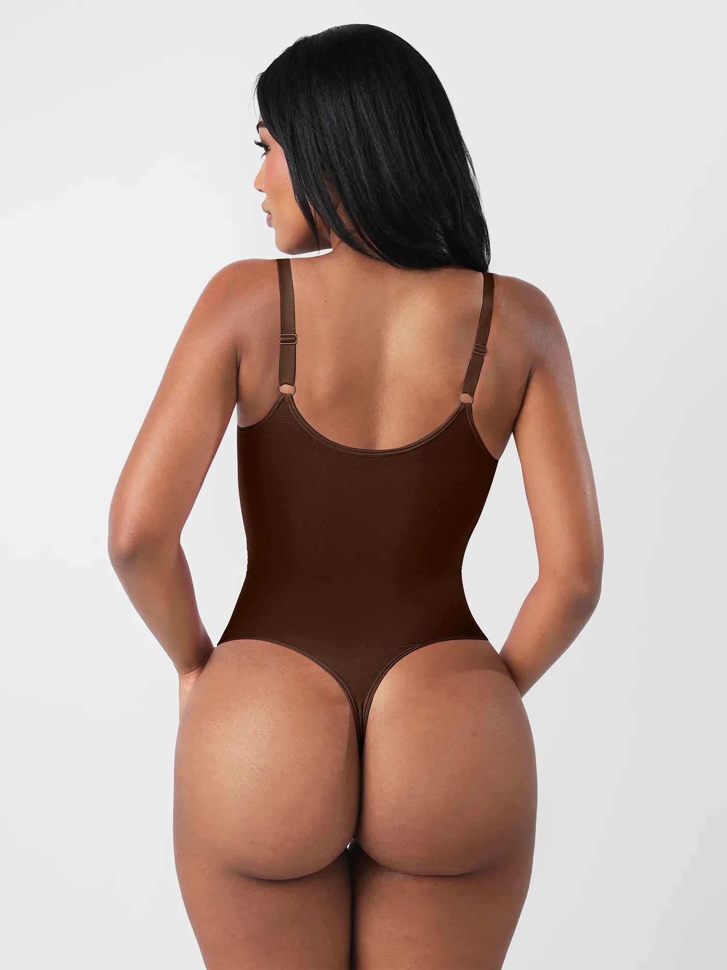 Feelingirl Seamless Tummy Control Zipper Sculpt and Support Bodysuit