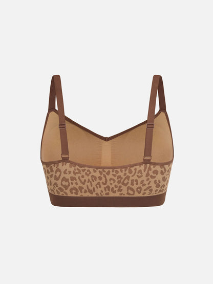 Feelingirl Leopard Print Wireless Bra & Panty