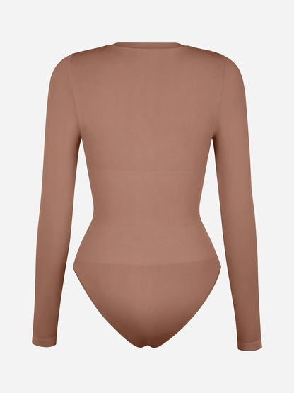 Feelingirl Seamless Ultra-Soft Crew Neck Bodysuit