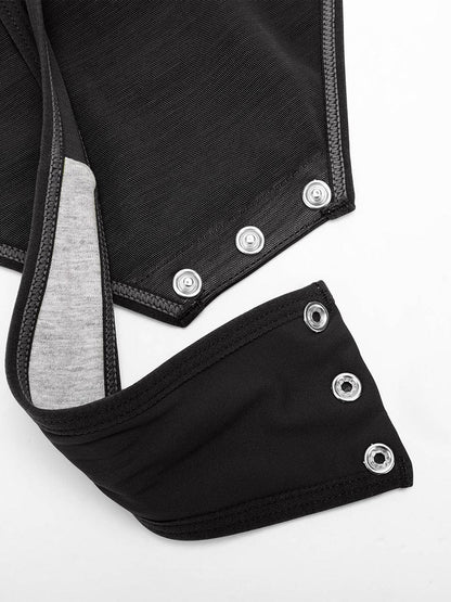 Wholesale Sexy V-neck Overlapping pleated Waist and Tummy Control Antibacterial Crotch Bodysuit