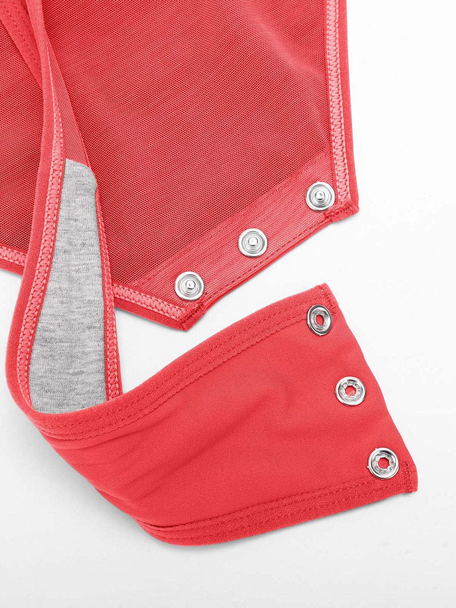 Wholesale Sexy V-neck Overlapping pleated Waist and Tummy Control Antibacterial Crotch Bodysuit