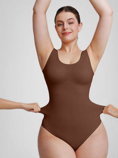 Wholesale🌿 Eco-friendly Seamless Outerwear Belly Control Thong Bodysuit