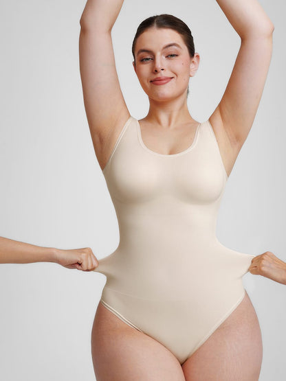 Wholesale🌿 Eco-friendly Seamless Outerwear Belly Control Thong Bodysuit