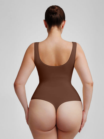 Wholesale🌿 Eco-friendly Seamless Outerwear Belly Control Thong Bodysuit