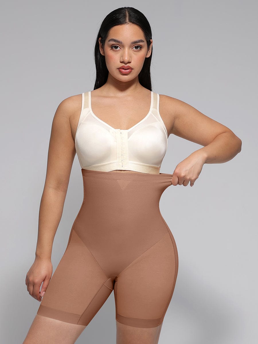 Wholesale High-Waisted Butt Lift & Slimming Mid-Thigh Shaper Shorts