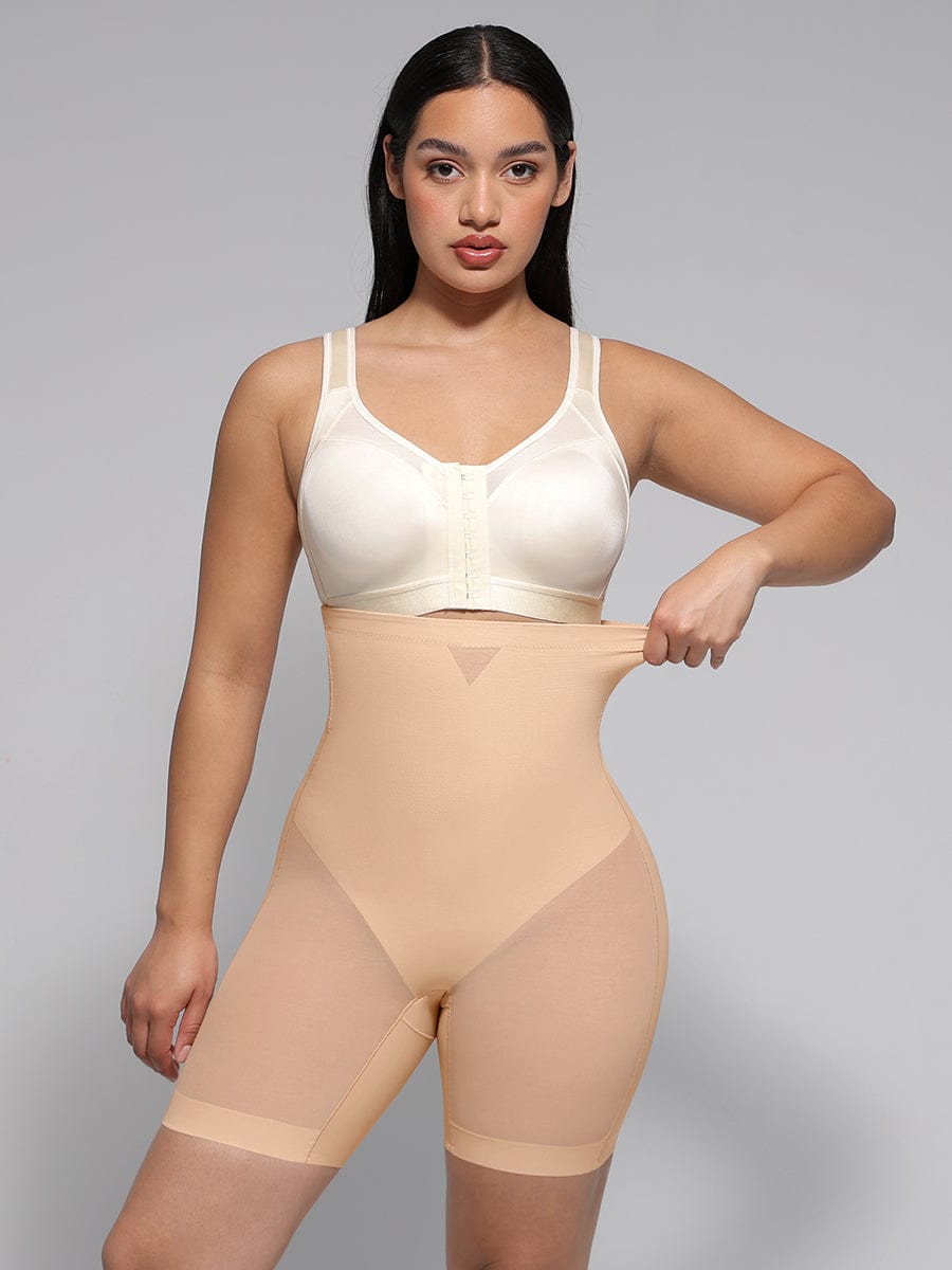 Wholesale High-Waisted Butt Lift & Slimming Mid-Thigh Shaper Shorts