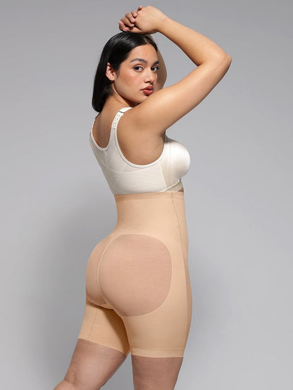 Wholesale High-Waisted Butt Lift & Slimming Mid-Thigh Shaper Shorts