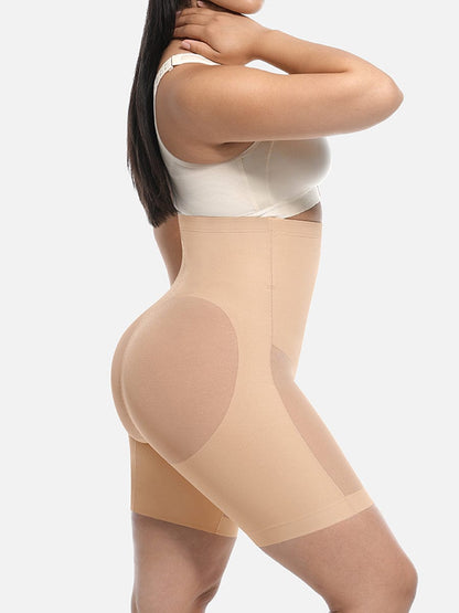 Wholesale High-Waisted Butt Lift & Slimming Mid-Thigh Shaper Shorts