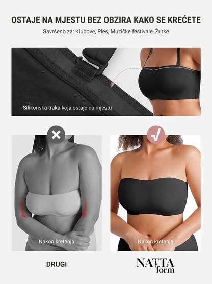 NATTA Lara bandeau grudnjak – detalj (crna)