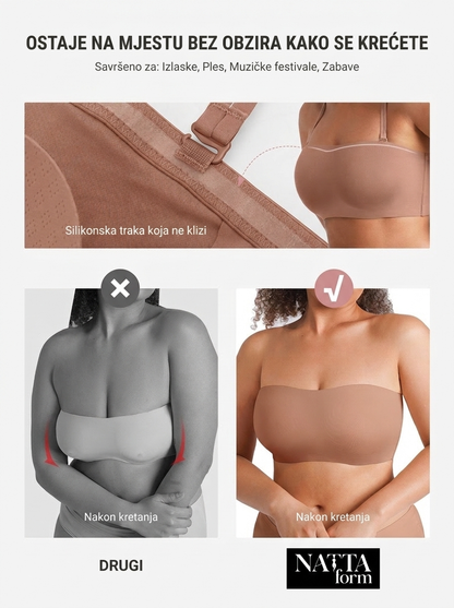 NATTA Lara bandeau grudnjak – detalj (braon)