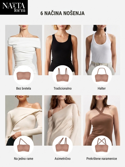 NATTA Lara bandeau grudnjak – detalj (braon)