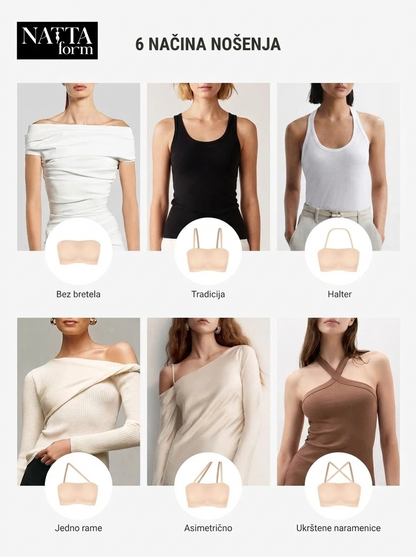 NATTA Lara bandeau grudnjak – detalj (bež)