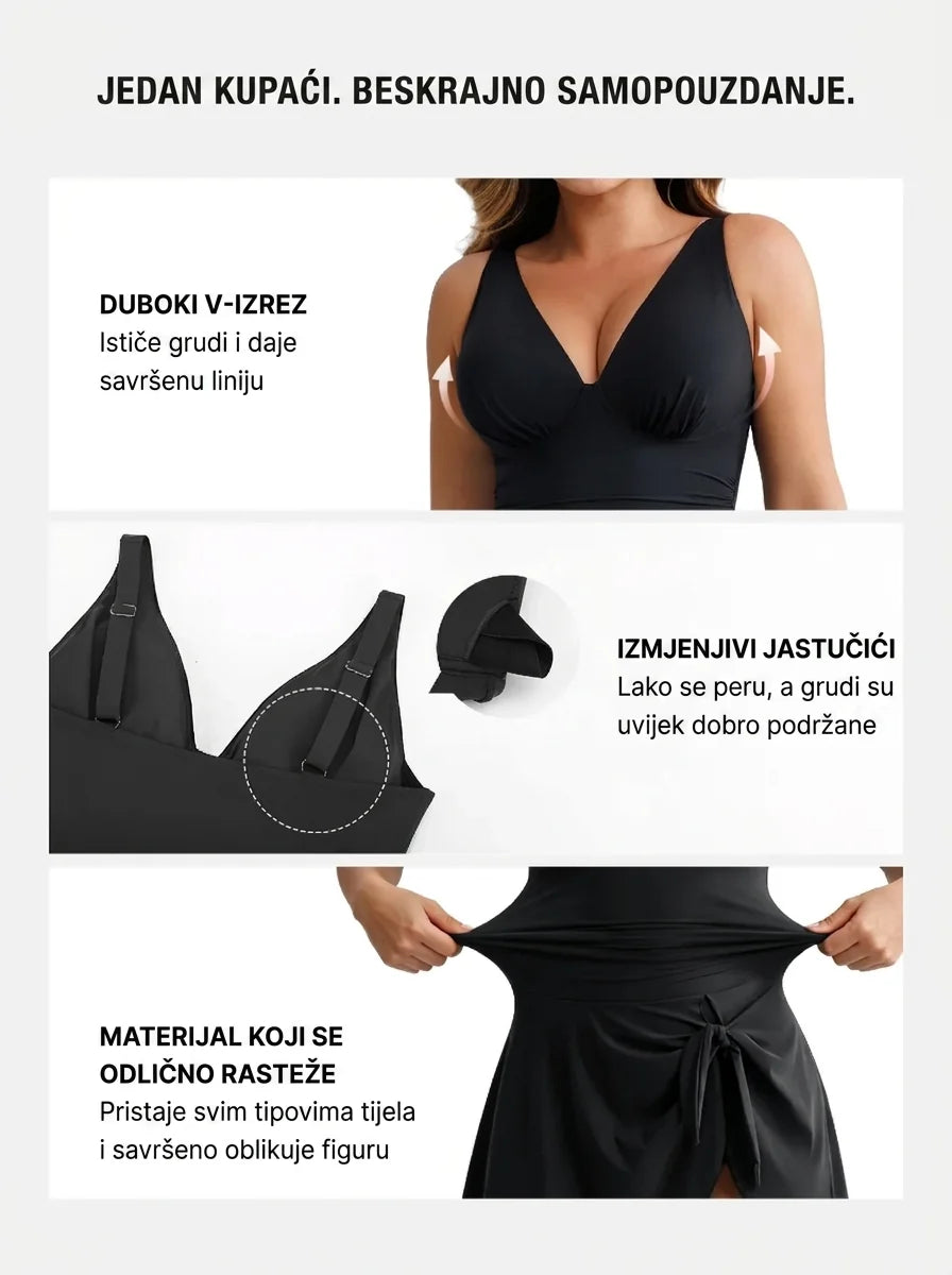 NATTA Form 3u1 Jednodijelni steznik-kupaći koji zaglađuje stomak